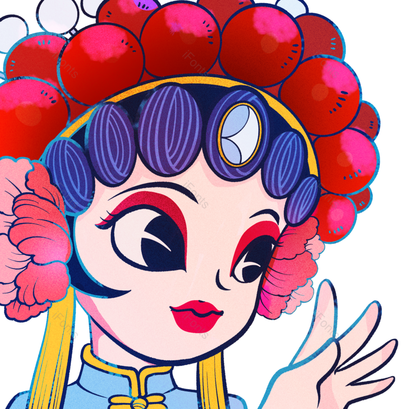 元素图片,潮流元素,人物PNG,京剧免抠素材